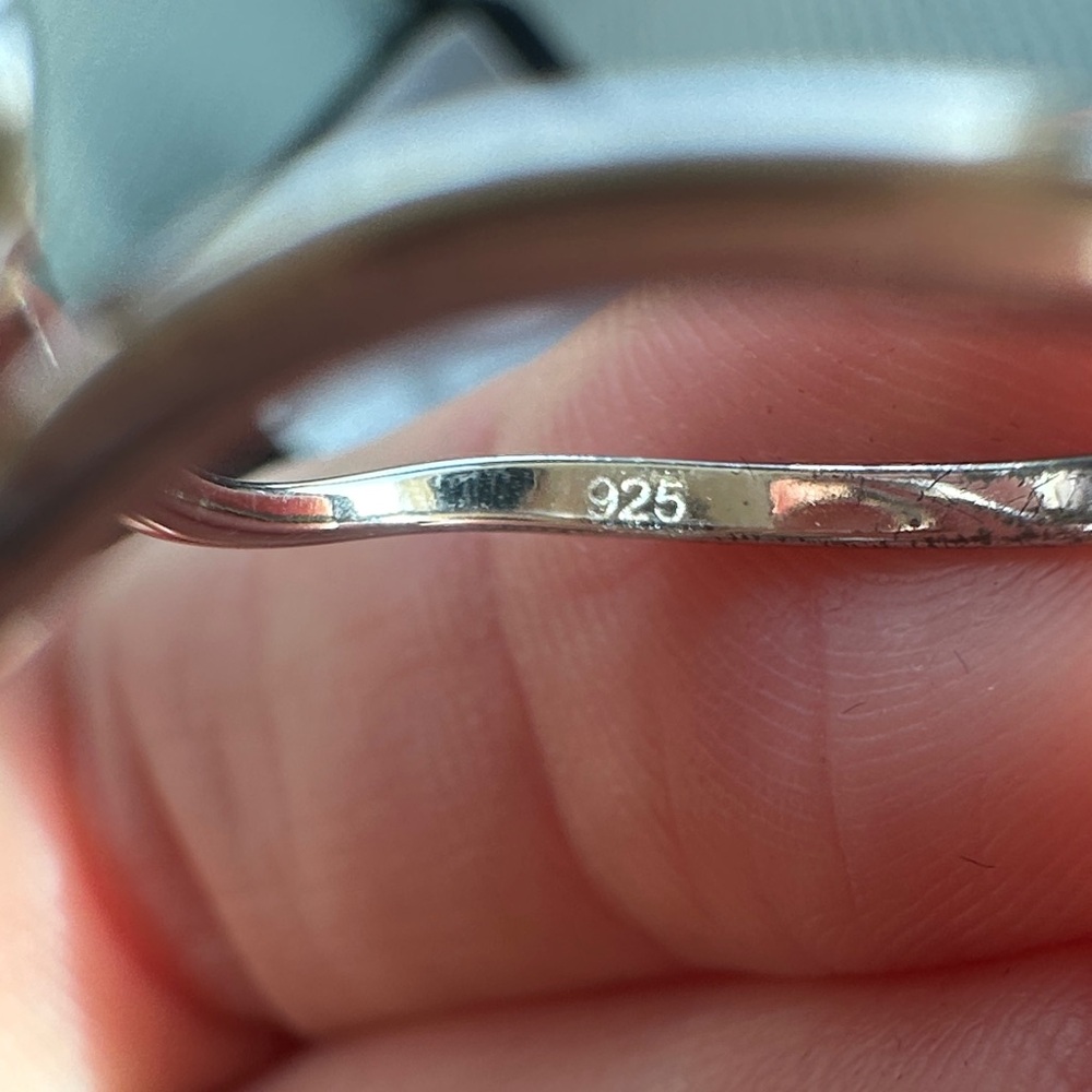 Silver Wave Ring Size 8 - Picture 4 of 4